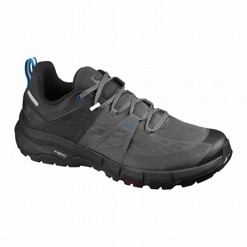 SALOMON ODYSSEY Philippines - Men's Hiking Shoes - Black/Royal | 491632-WIR